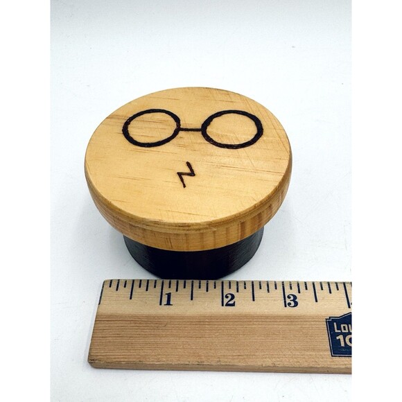 Set of 2 Different Harry Potter Wooden Wood Trinket Boxes with Lids Wood Box - Picture 9 of 9